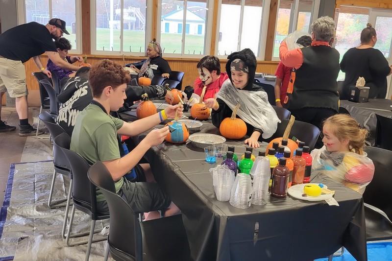 Pumpkin painting and carving